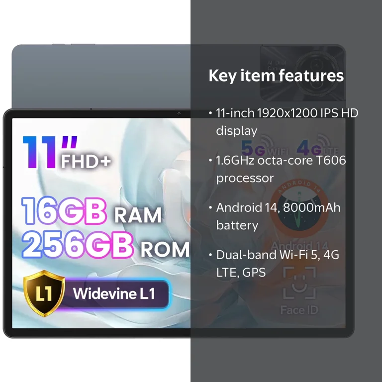 ODEA, Android Tablet, S11 11 inch, 16GB RAM 256GB ROM - Walmart.com