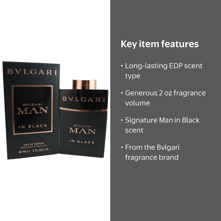 Bvlgari, Man in Black 2 oz EDP, Perfume, Unisex Fragrance