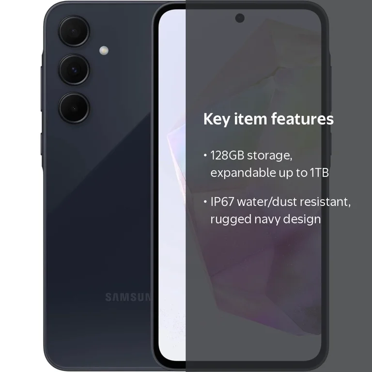 Samsung, Galaxy A35 5G Smartphone, 128GB, Awesome Navy - Walmart.com