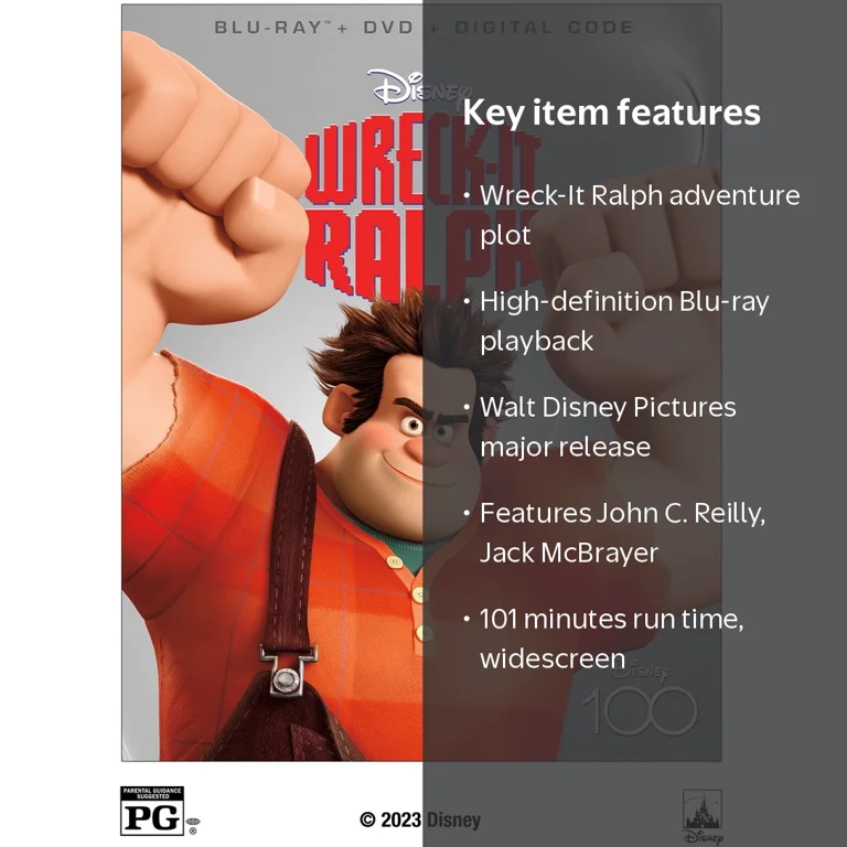 Disney's Wreck-It Ralph Movie: Blu-ray Edition, DVD + Digital Copy
