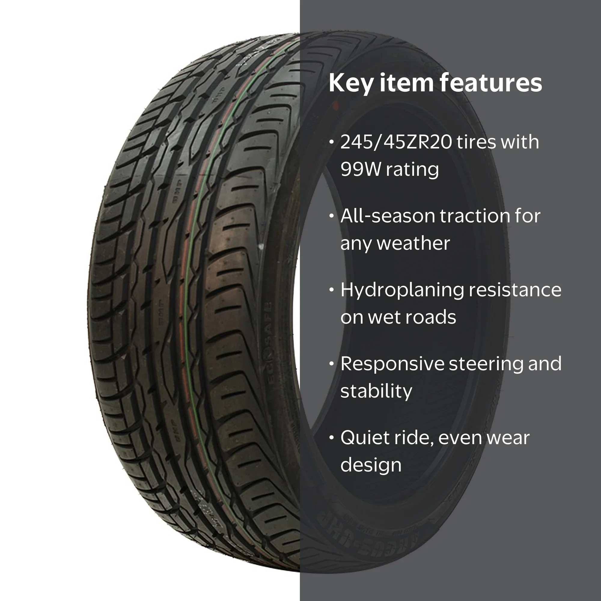 Zenna Argus-UHP 245/45ZR20 99W All Season Passenger Tire for Solid