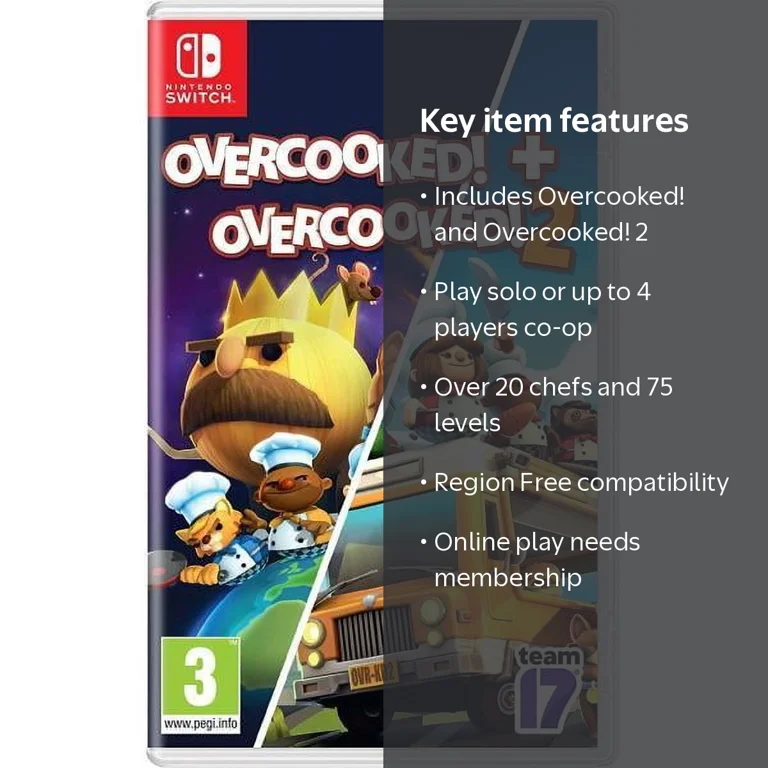 Team 17 Digital, Overcooked! and Overcooked! 2 Nintendo Switch