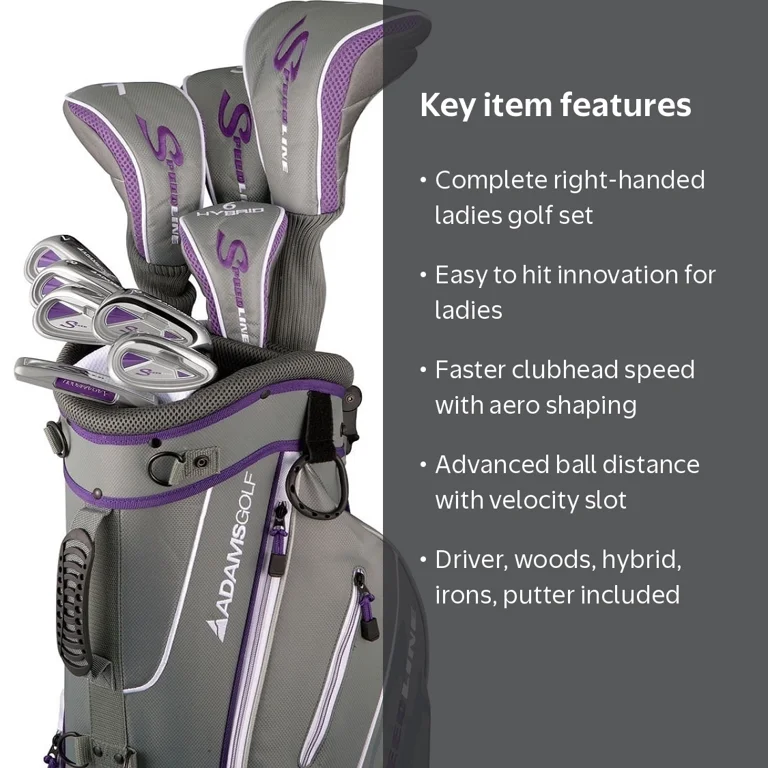 Adams Golf Speedline Complete Set, Ladies, Right-Handed, Golf