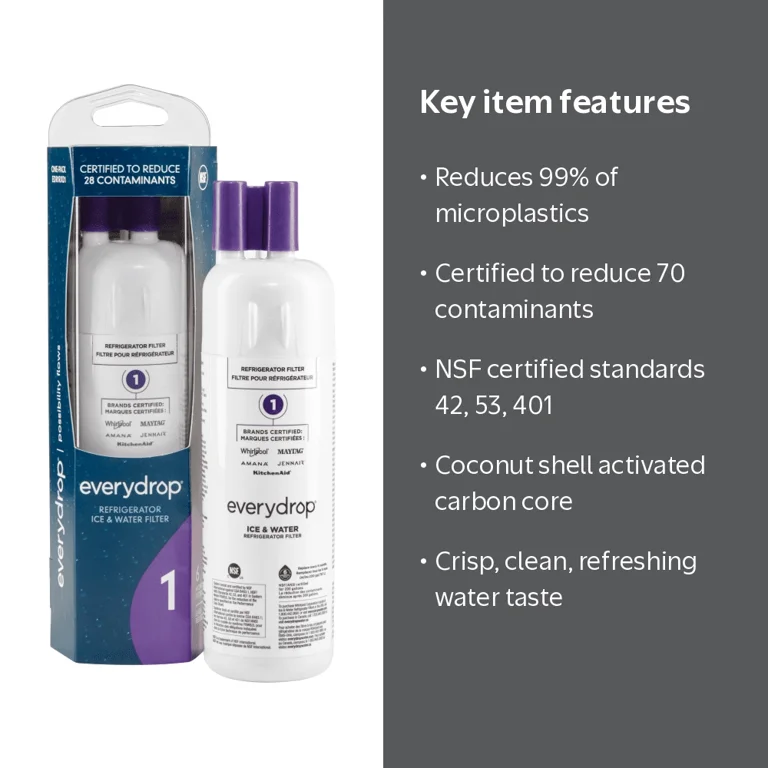 everydrop, Refrigerator Water Filter 1, EDR1RXD1, NSF Certified