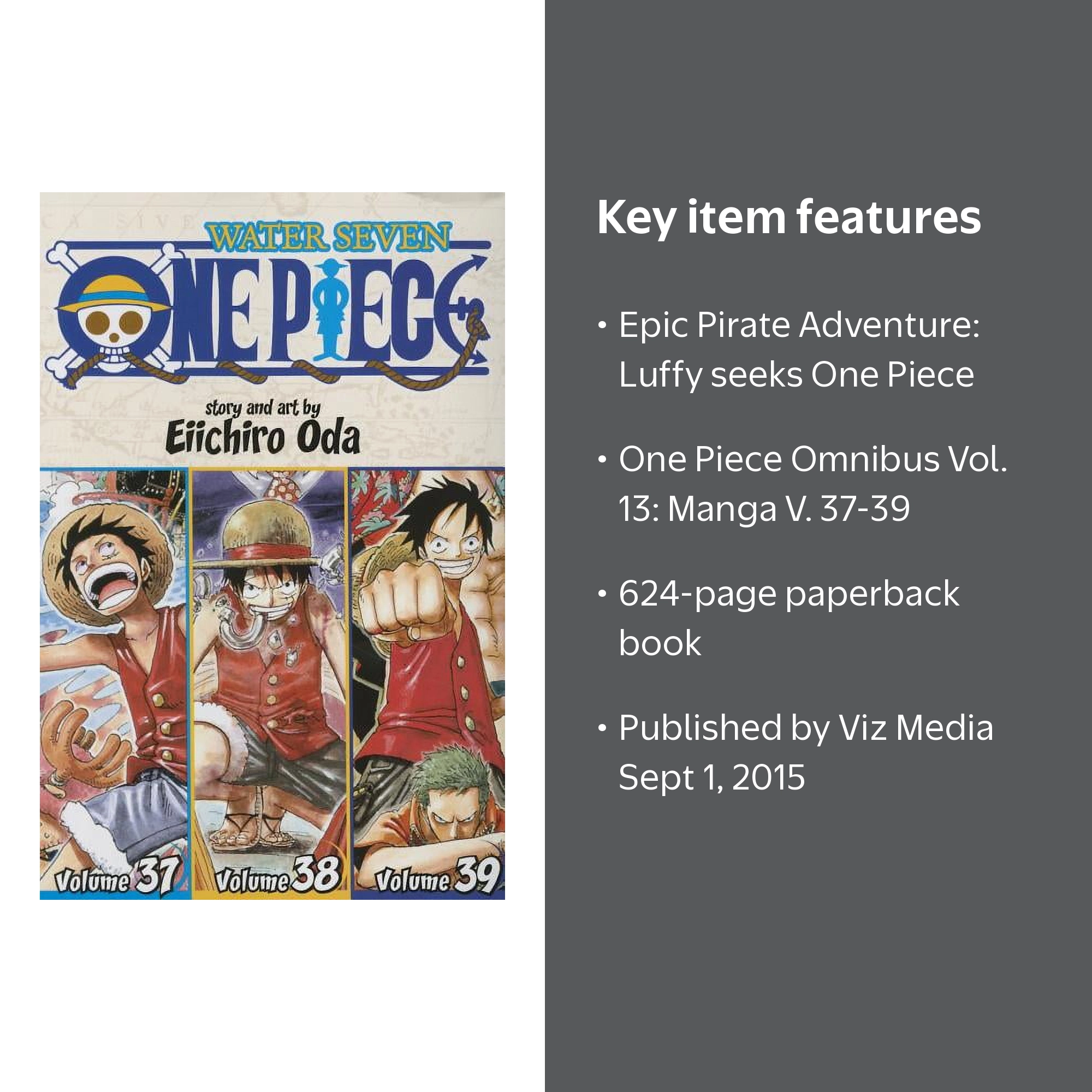 Eiichiro Oda, One Piece Omnibus Ed., Vol. 13: Vols. 37‚Äì39
