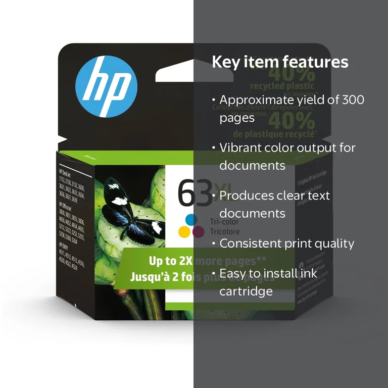 HP, Ink Cartridge, F6U63AN#140, Tri-color 300 Pages - Walmart.com