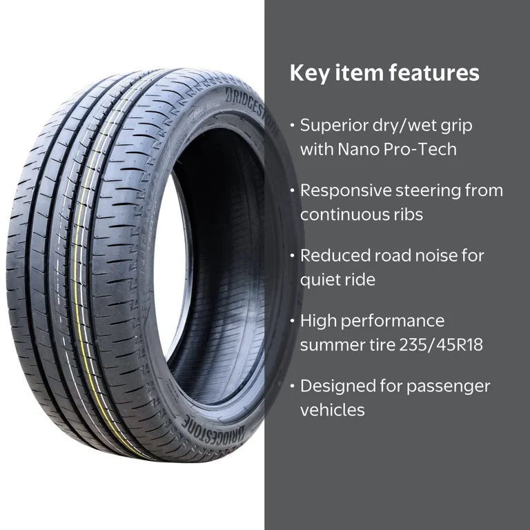 Bridgestone Turanza T005A Tire, 235/45R18 94W, High Performance