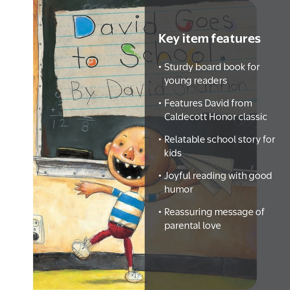 David Goes to School by David Shannon, Board Book, ISBN