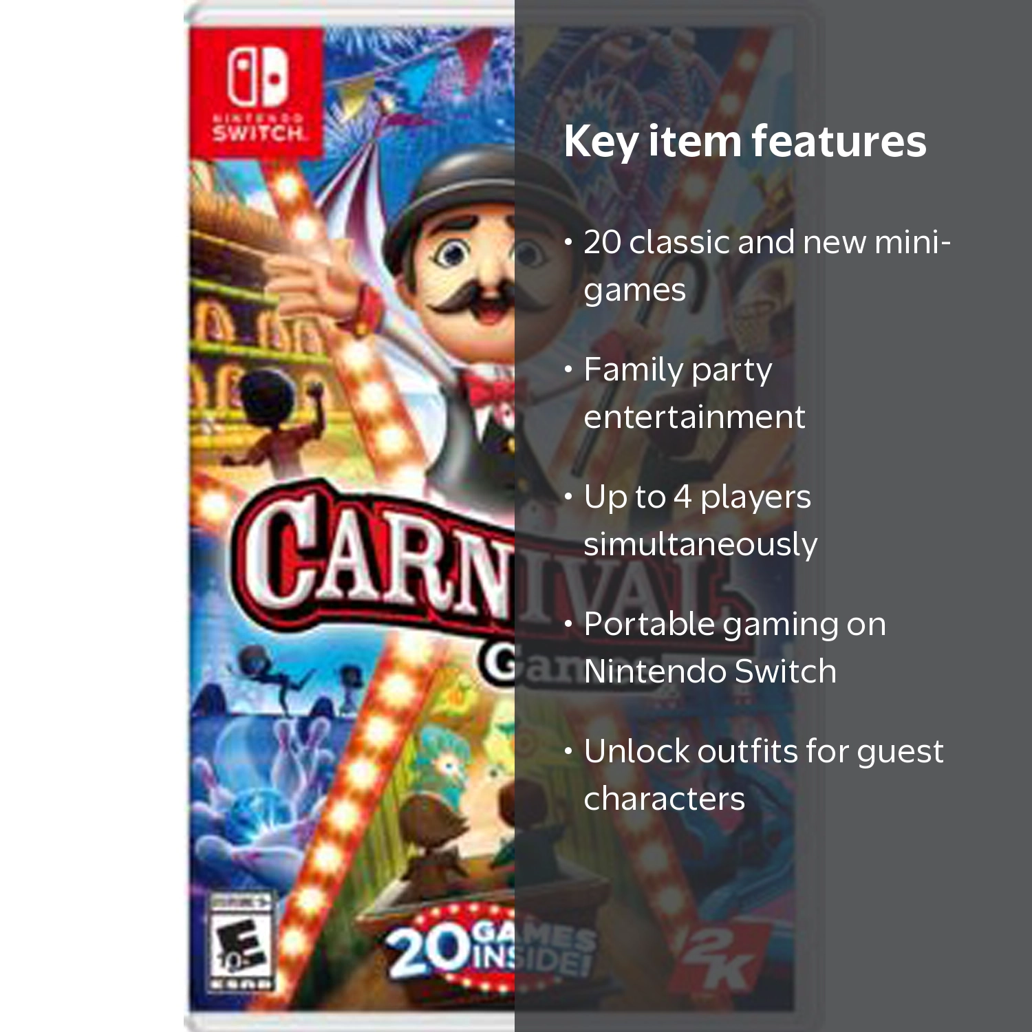 Free Shipping! Take 2 Interactive Carnival Games for Nintendo