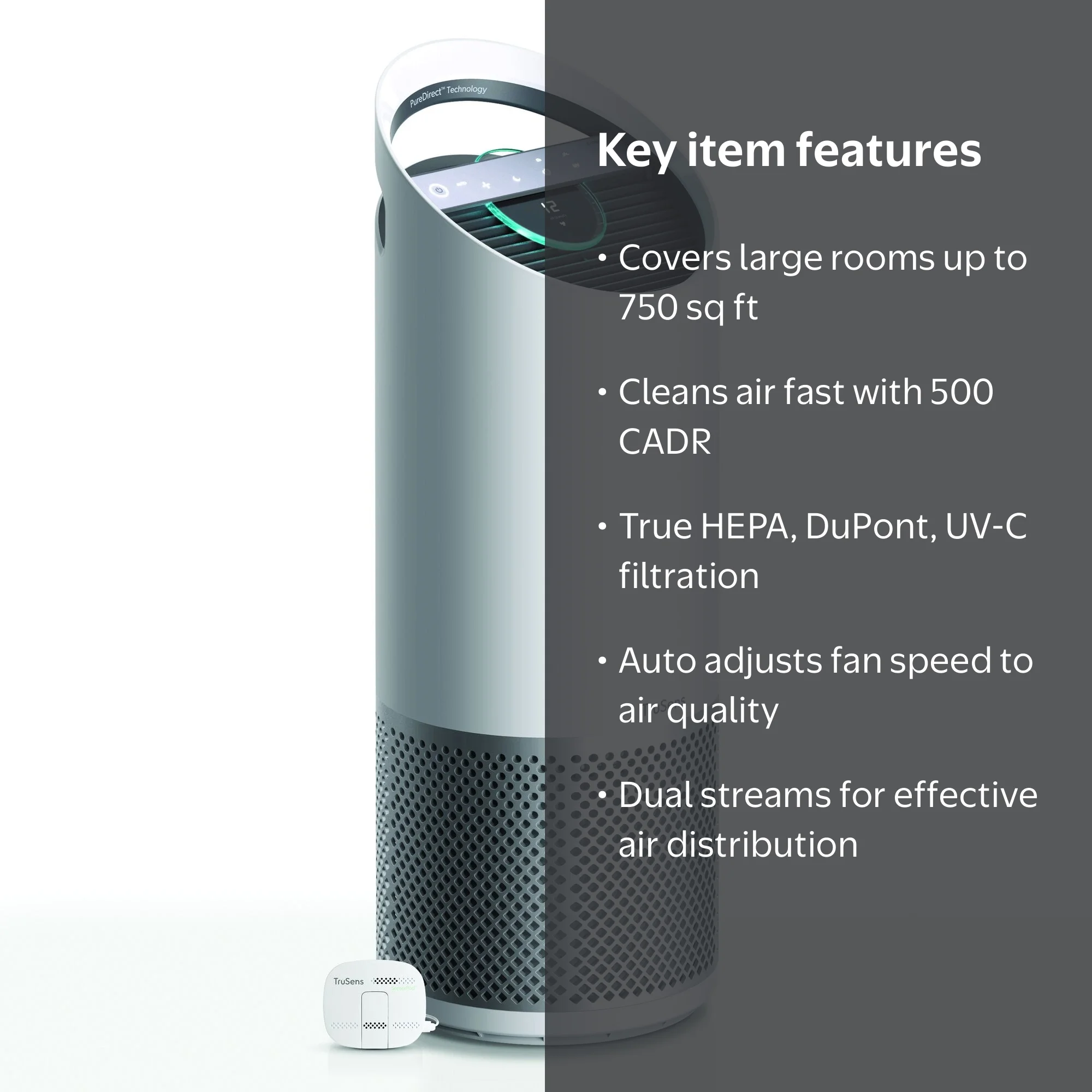 Z-3000 Large Room Air Purifier, 750 sq ft, White - Walmart.com
