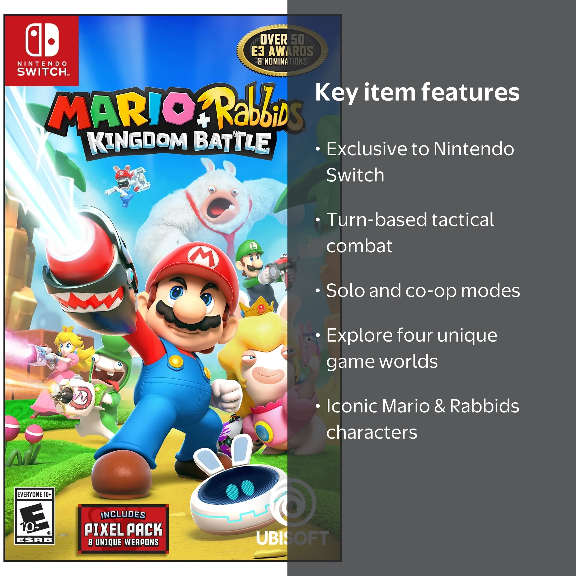 Ubisoft's Mario + Rabbids Kingdom Battle: RPG Game, Luigi Edition