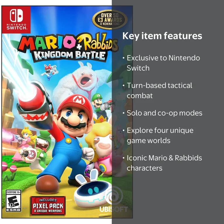 Ubisoft's Mario + Rabbids Kingdom Battle: RPG Game, Luigi Edition