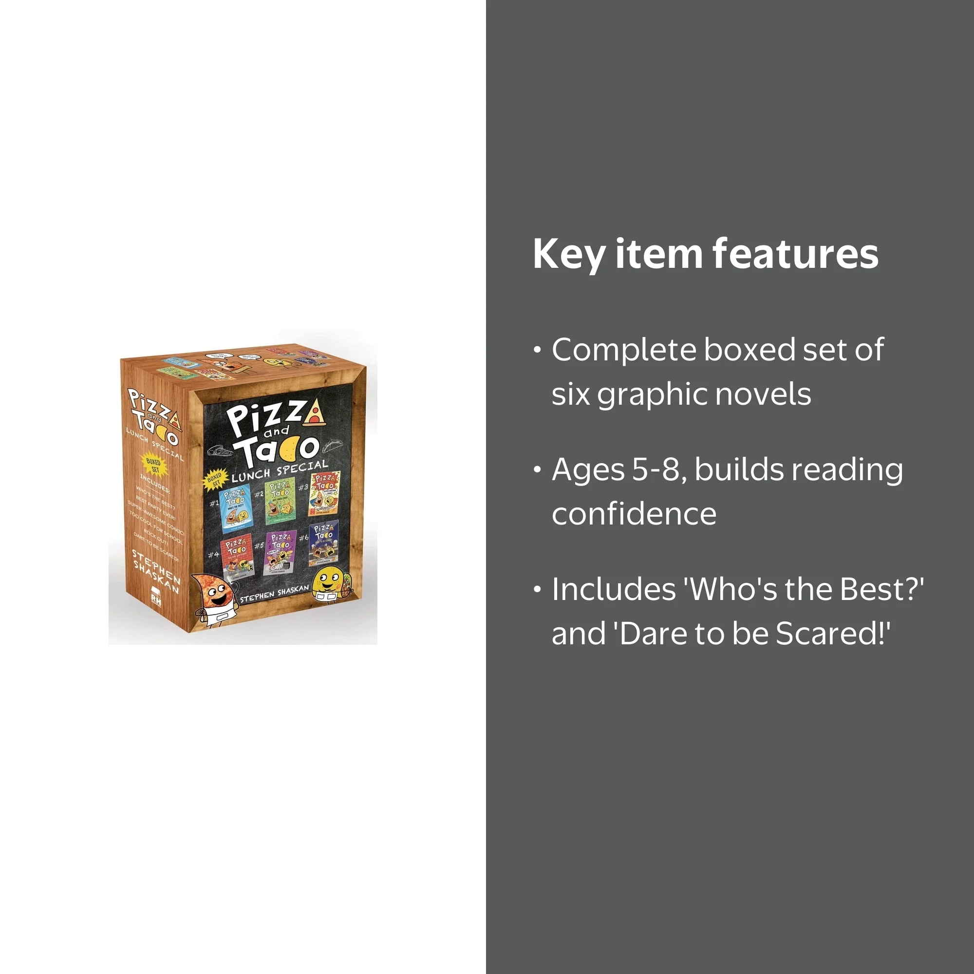 Stephen Shaskan, Graphic Novel Boxed Set, Books 1-6 - Walmart.com