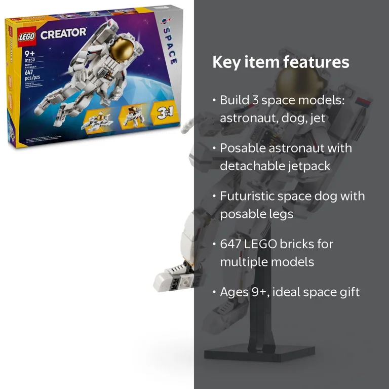 LEGO, Space Astronaut Building Set, 31152, 647 Pieces - Walmart.com
