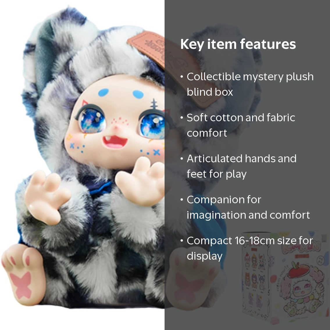ウニョク ソロコン Limitless Time 23cm DOLL ぬいぐるみ Coophit Plush Doll Blind Box, KIMMON Regain Myself Series Mystery