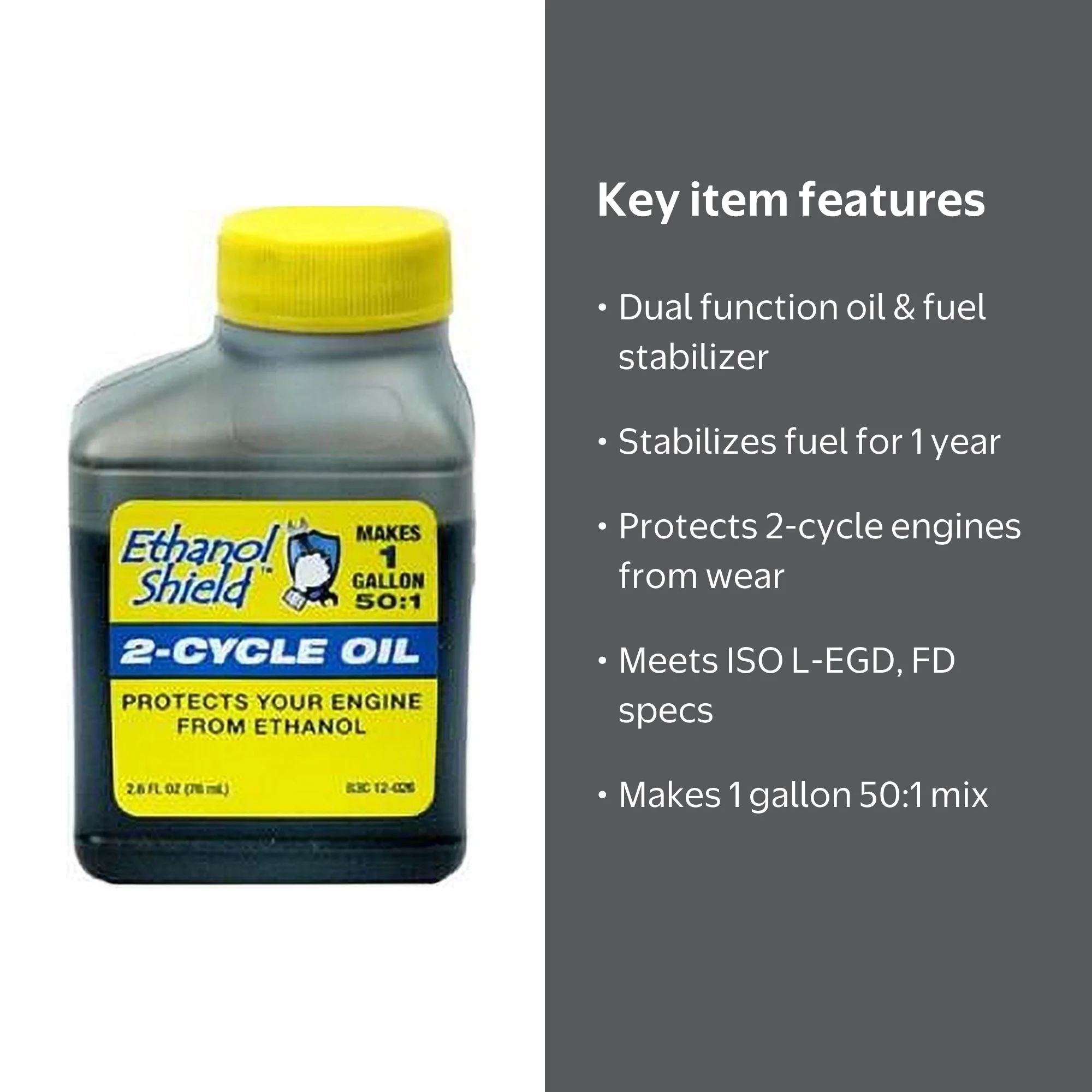 Maxpower Ethanol Shield 2-in-1 2 Cycle Engine Oil, 6.4 oz