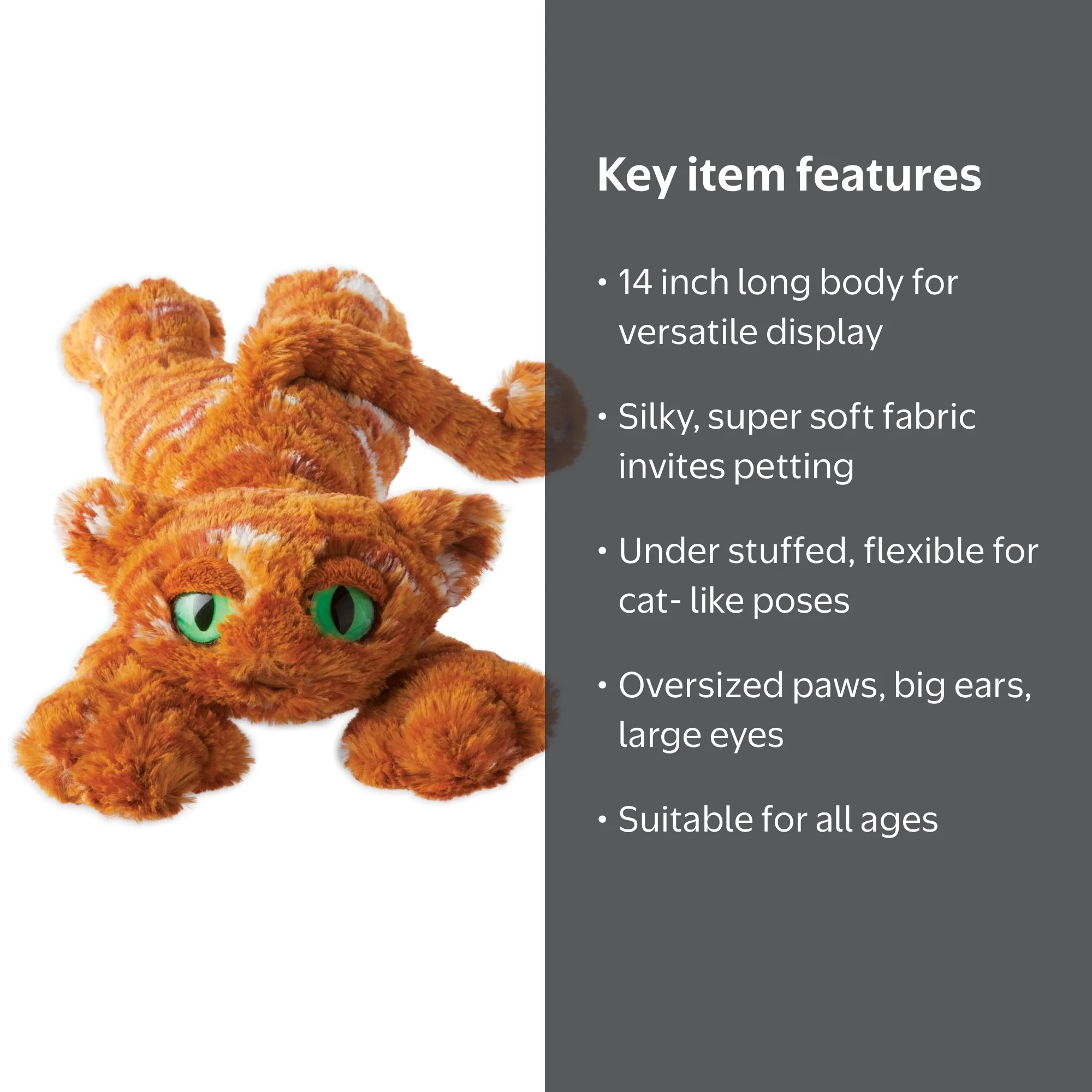 Manhattan Toy Lavish Lanky Cats Plush for Preschool Classroom