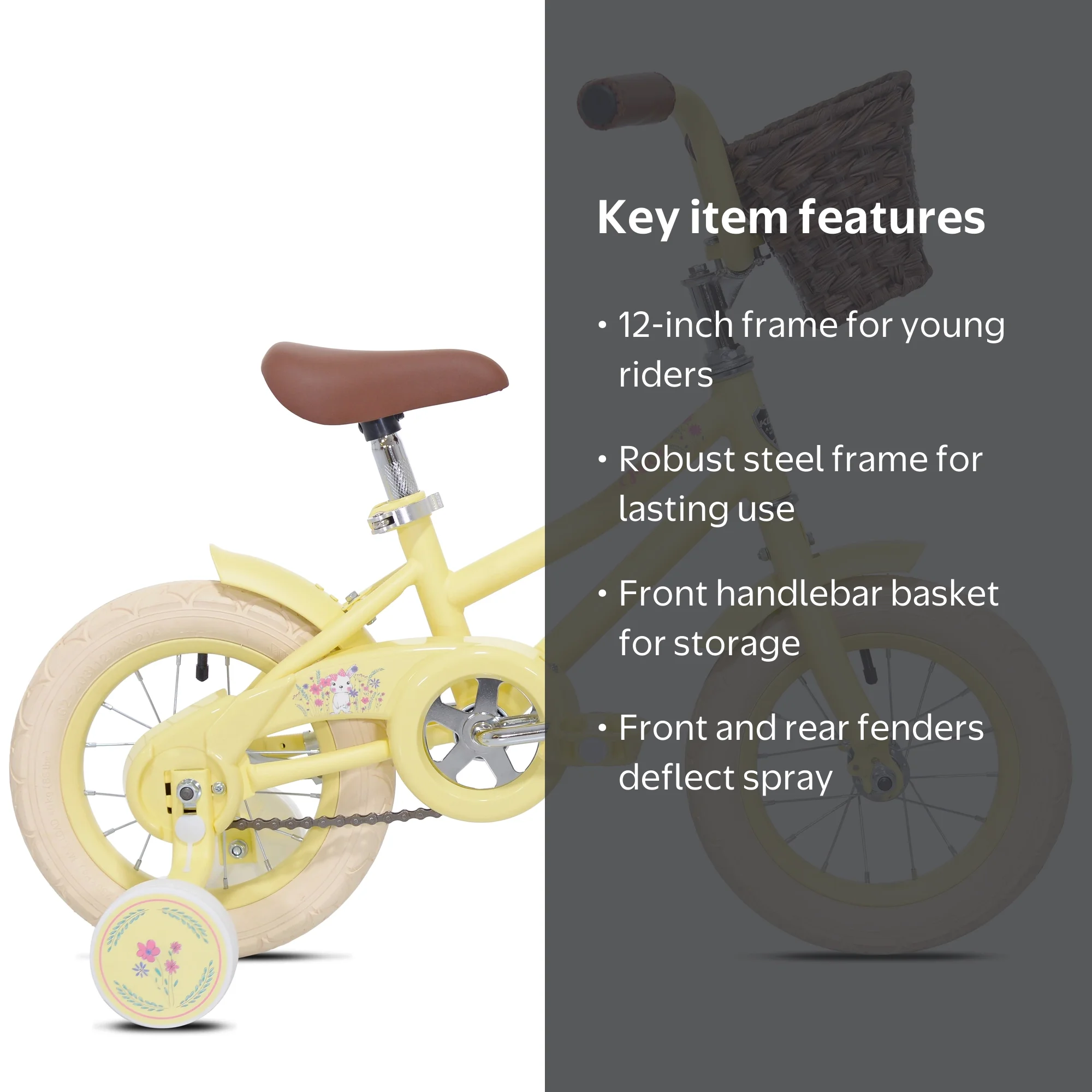 Kent Bicycle 12-inch Girls Mila Child Bicycle, Yellow - Walmart.com