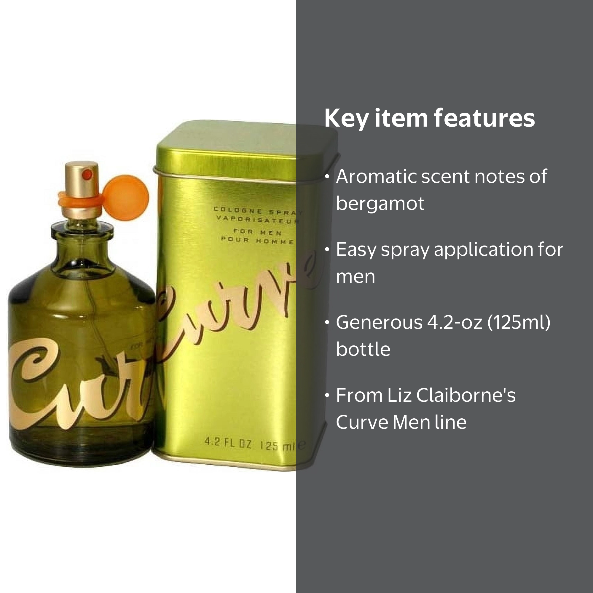 Liz Claiborne, Curve Cologne For Men Spray, 4.2 Oz - Walmart.com