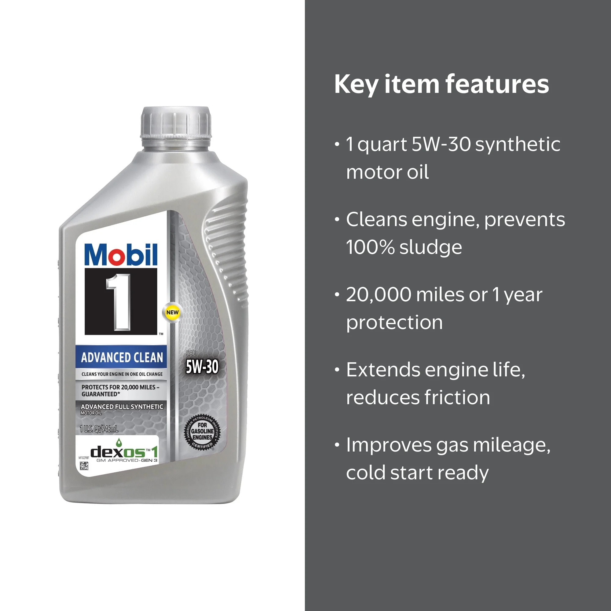 Mobil 1 5W-30 Oil - Engine lubricant for repair - Walmart Business