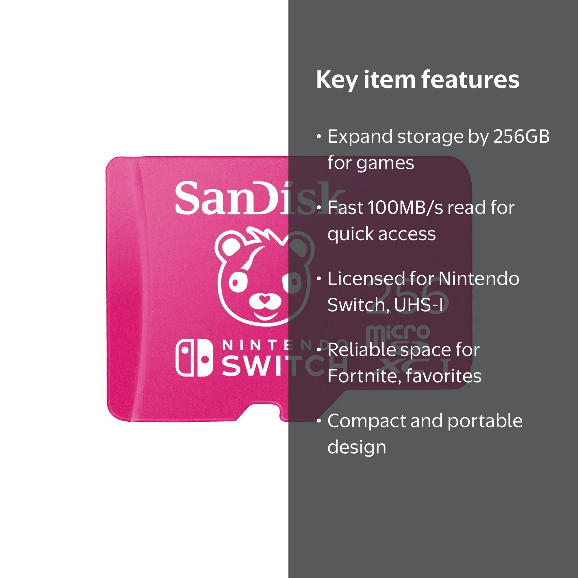 SanDisk 256GB microSDXC Memory Card, Nintendo Switch Storage