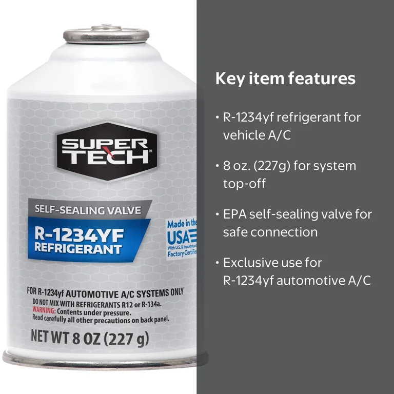 Super Tech 1234YF Refrigerant, 8oz - Walmart.com Super Tech 1234YF Refrigerant, 8oz - Walmart.com