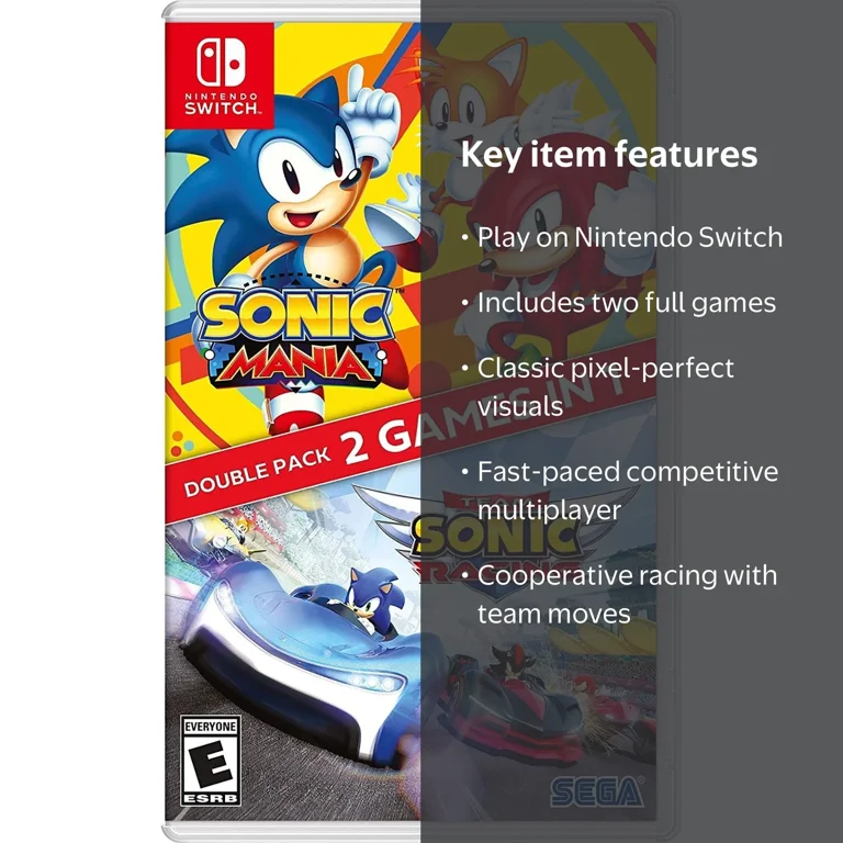 Sonic Mania & Team Sonic Racing Ultimate Game Pack - Nintendo