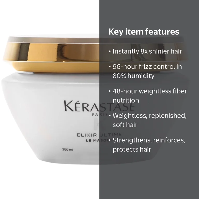 Kerastase Elixir Ultime Le Hair Masque, Smoothing Frizz Control