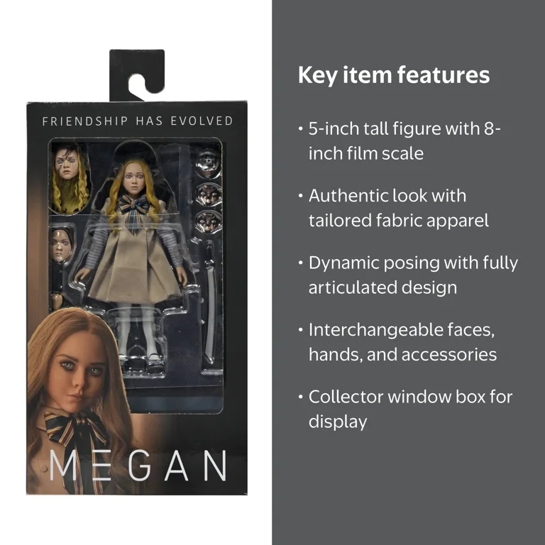 Free Shipping! NECA M3GAN Clothed Action Figure with Accessories 8