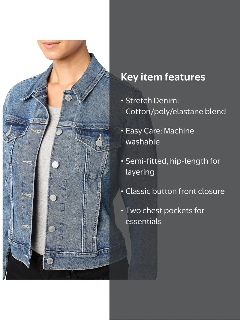 Levi Strauss Signature Women's Trucker Jacket, Sizes XS-XL