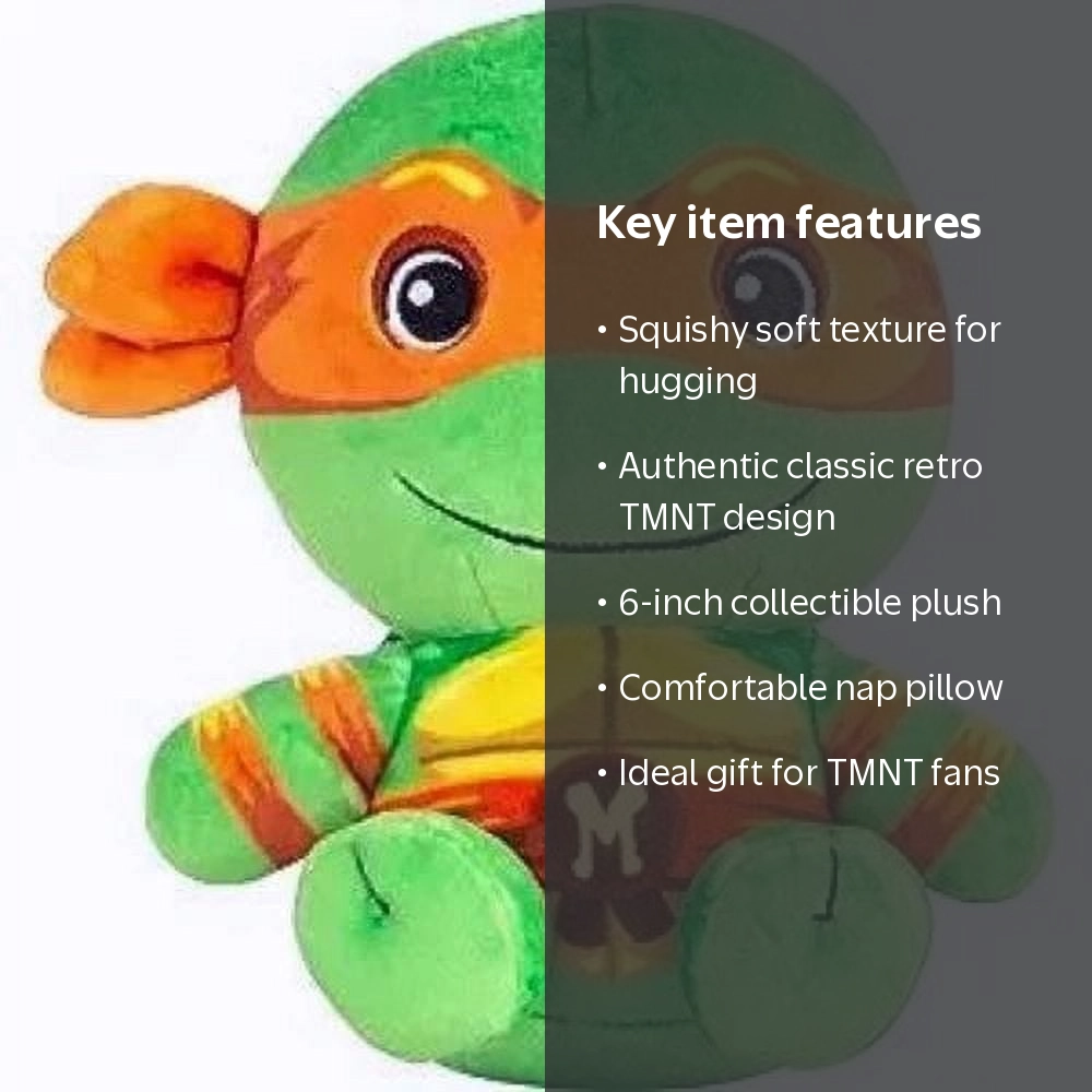 Club Mocchi-Mocchi TMNT Michelangelo Plushie Toy Stuffed Animal