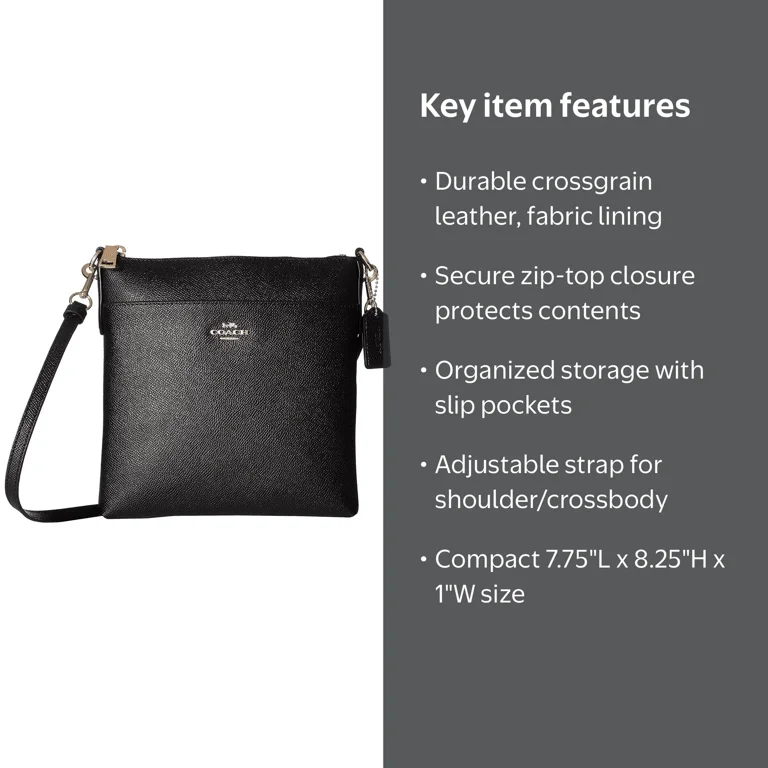 Coach Ladies Crossgrain Leather Messenger Crossbody Bag - Walmart.com