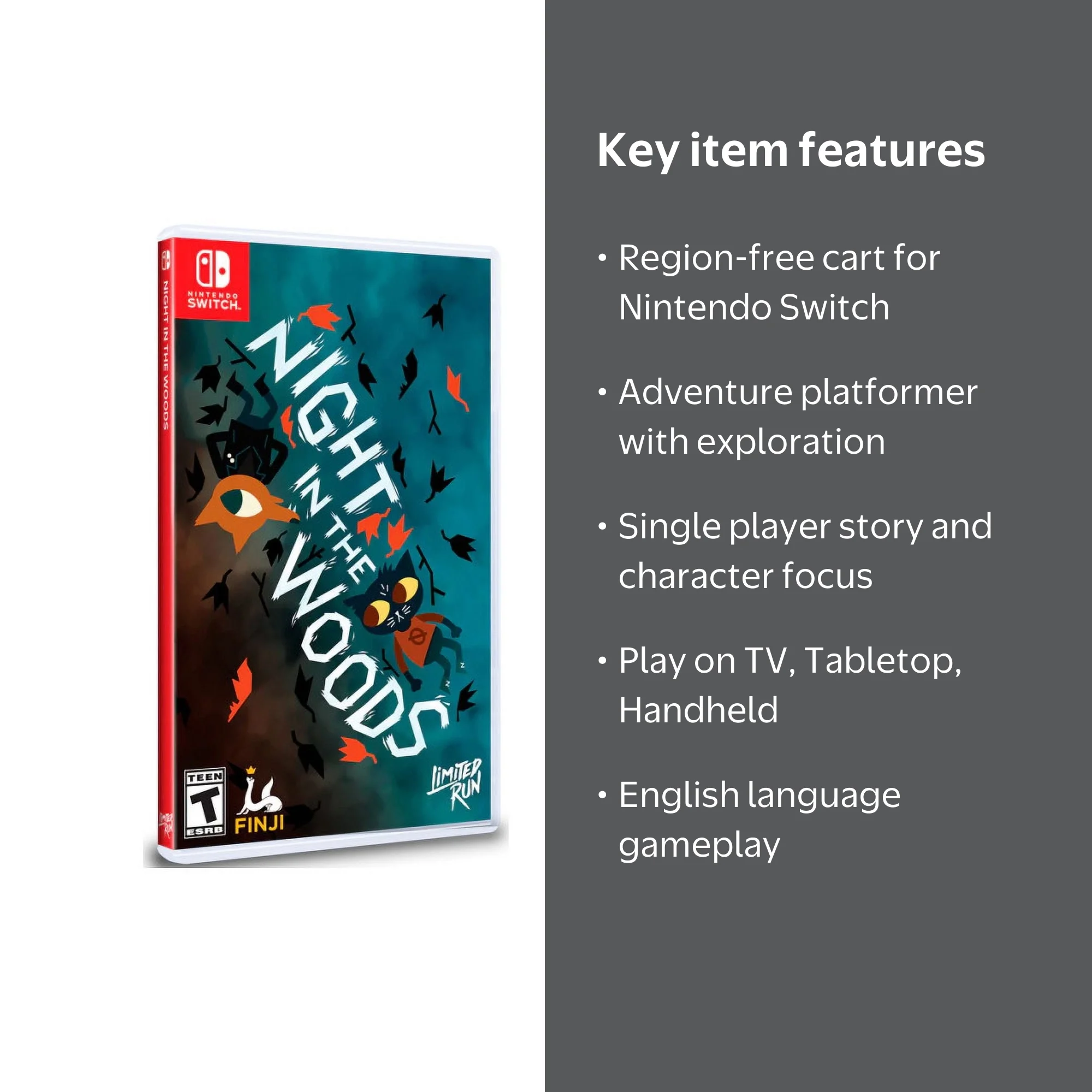 Night in the Woods - Nintendo Switch Adventure Game by Limited Run