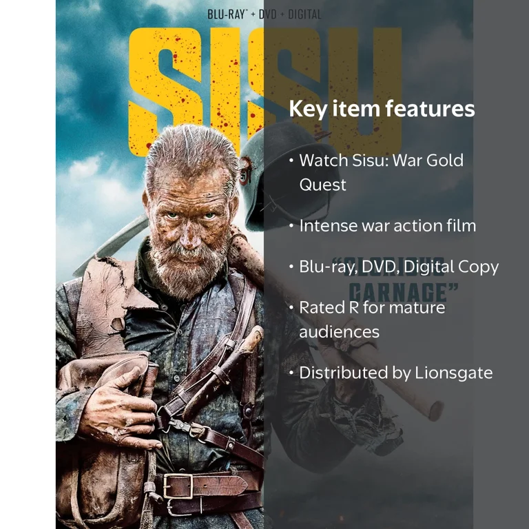 Lionsgate, Blu-ray + DVD + Digital, Sisu, War Action Rated R