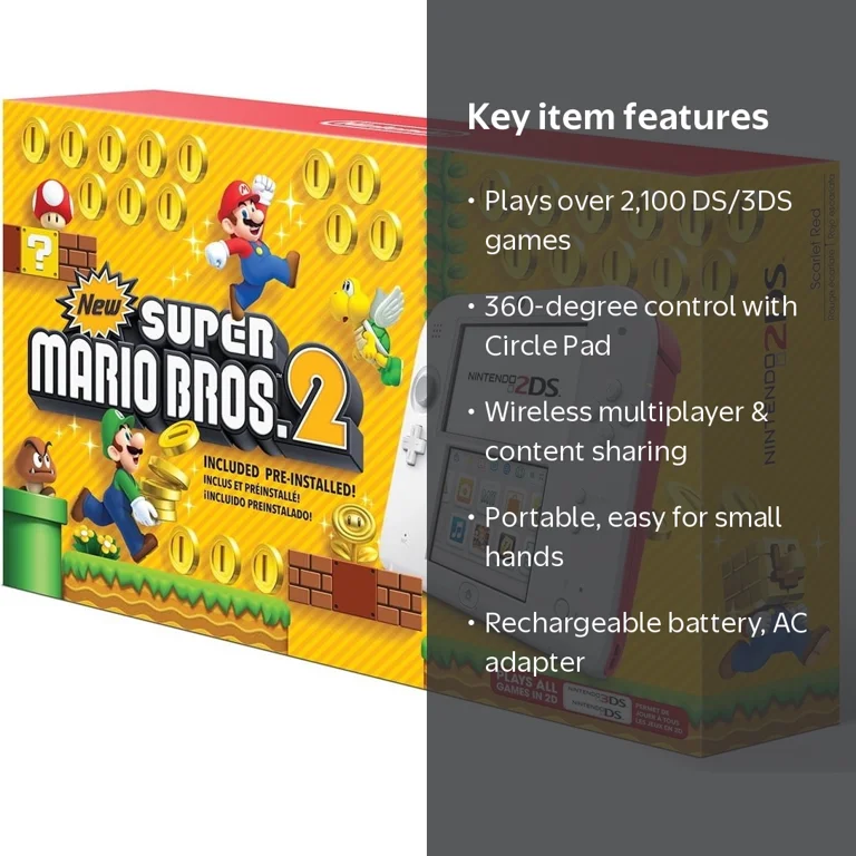 Nintendo 2DS New Super Mario Bros. 2 Bundle - Walmart.com