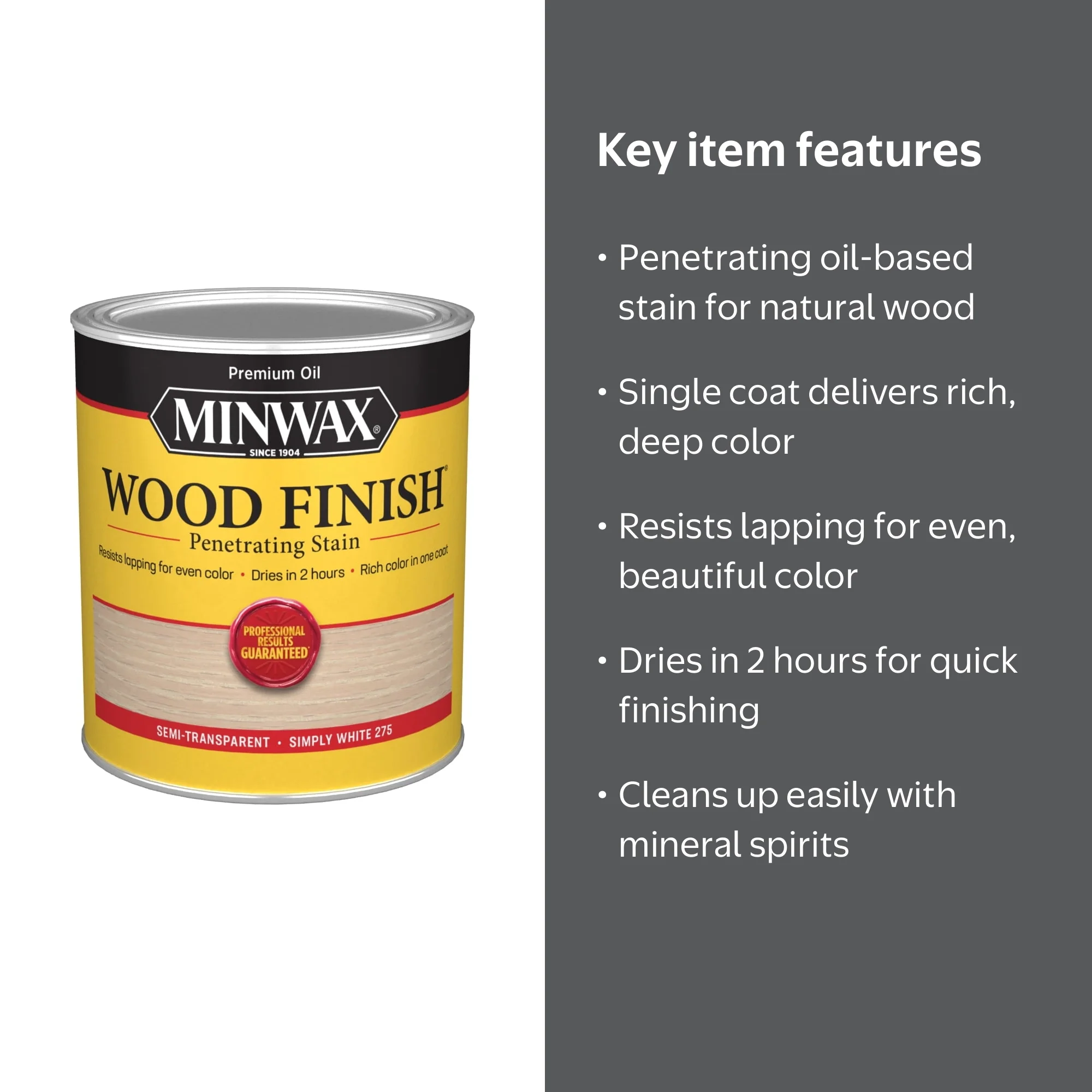 Minwax Wood Finish, Simply White, 1 Quart - Walmart.com