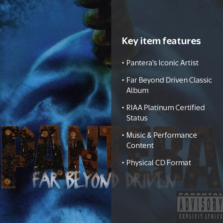 Pantera, Music & Performance, Far Beyond Driven, CD Certified