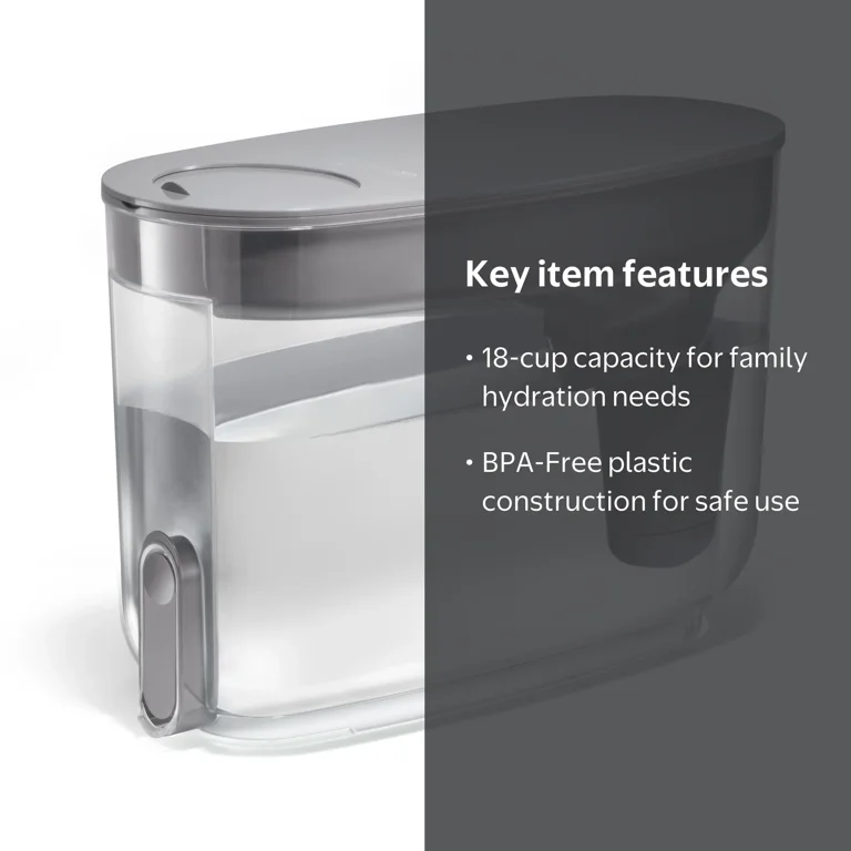 LifeStraw Home 18-Cup Water Filter Dispenser; Pebble - Walmart.com