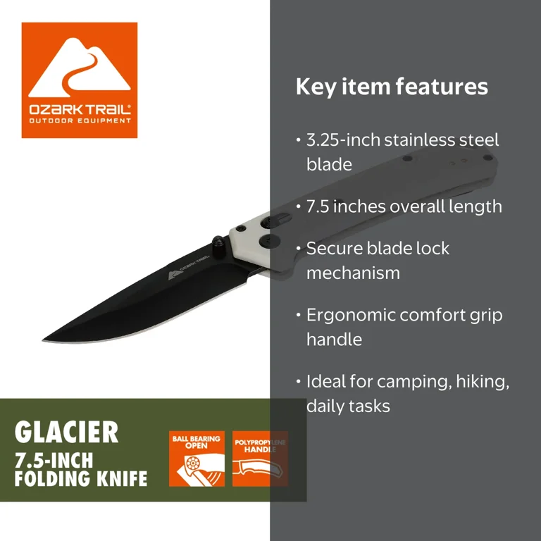 Ozark Trail Glacier 7.5 inch Shaft Lock White - Walmart.com