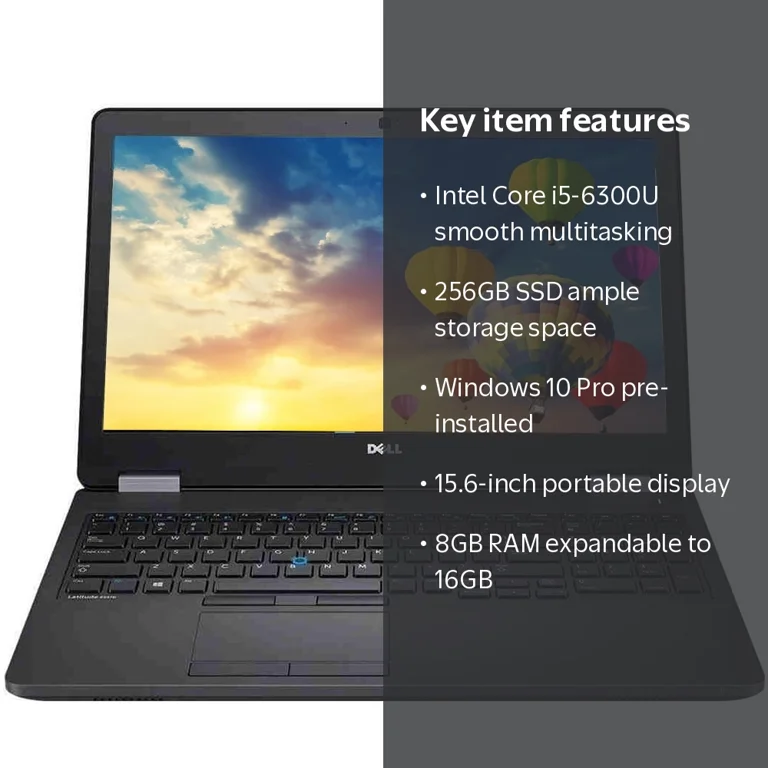 Dell, Latitude E5570 Laptop, 15.6