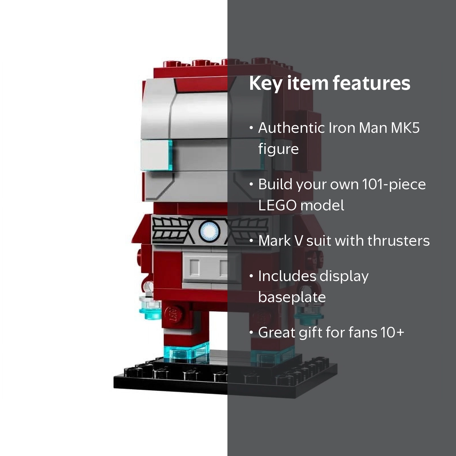 LEGO, Brickheadz Iron Man MK5, 40669, 101pcs, Marvel hero