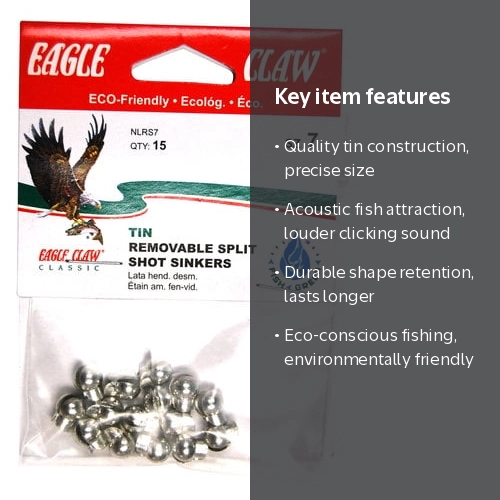 Eagle Claw Fishing, NLRS7 Tin Split Shot, Size 7 Weight - Walmart.com