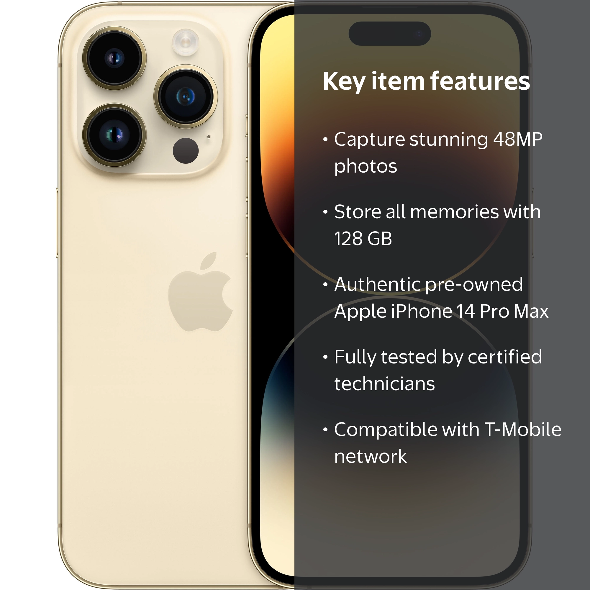 iPhone14Pro Max 128GB ゴールド　最大容量83% k2-_2d1209a6-db8a-4699-b323-