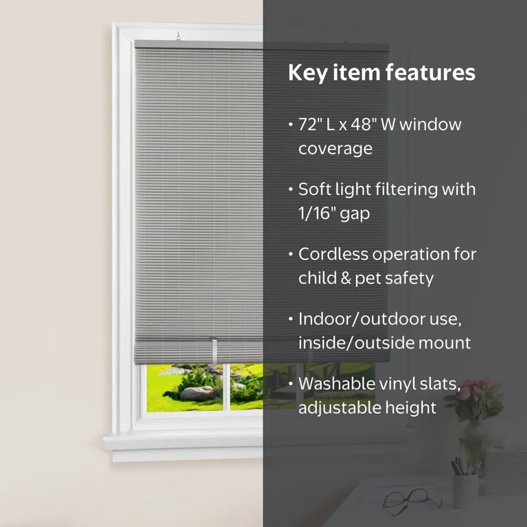 Achim Cordless Vinyl Window Blind, 72