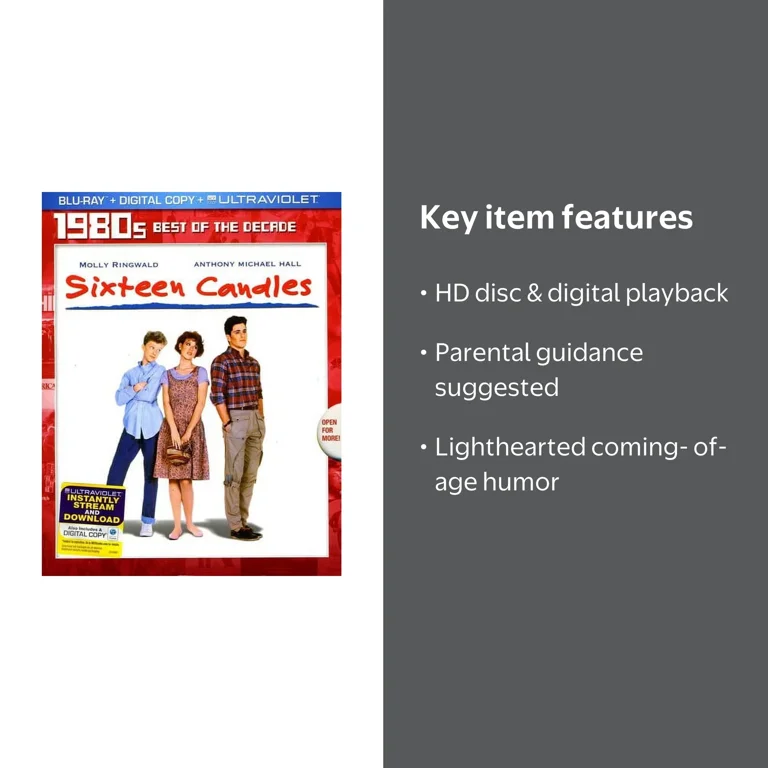 Sixteen Candles (Blu-ray ) - Walmart.com