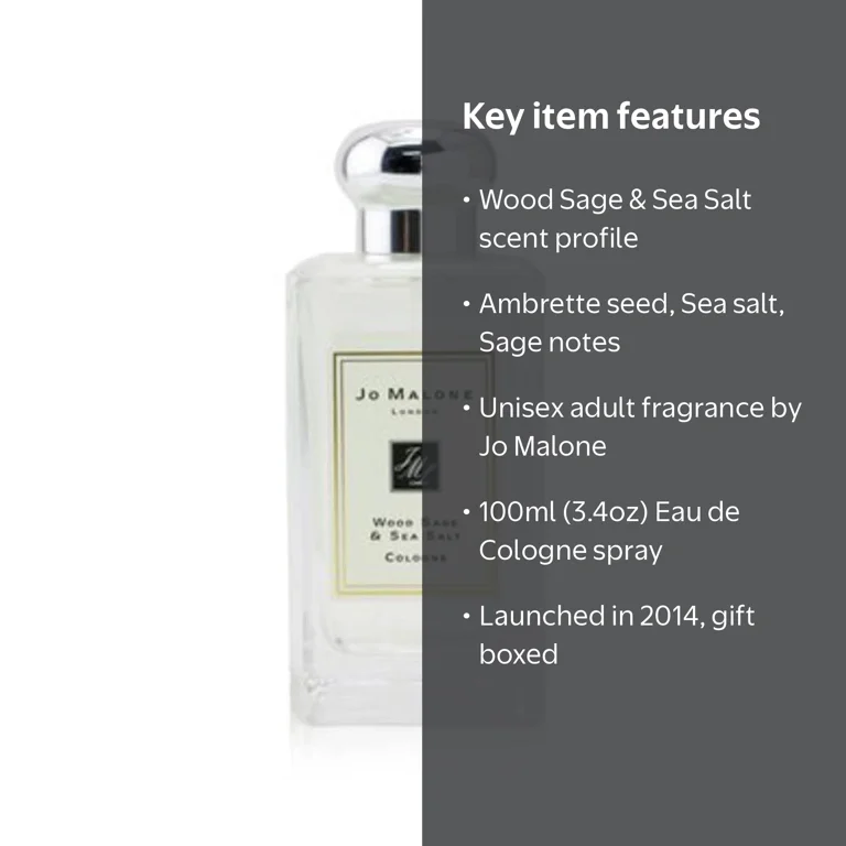 Jo Malone, Wood Sage and Sea Salt Cologne Spray, 100ml/3.4oz, Gift
