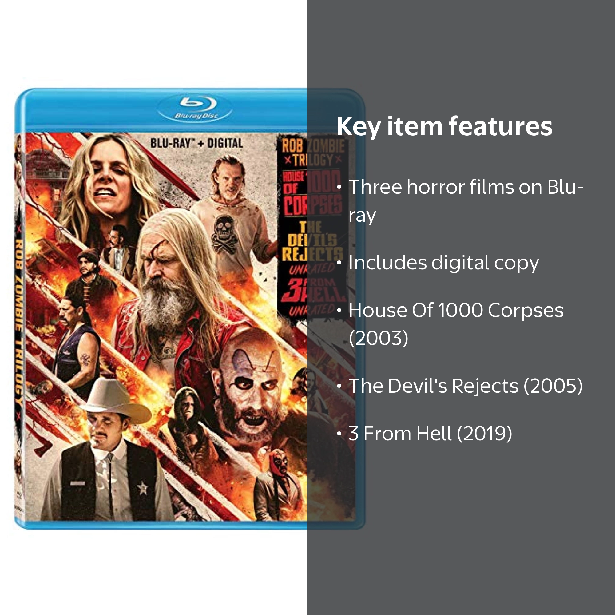 Rob Zombie Horror Collection Trilogy Blu-ray - Walmart.com