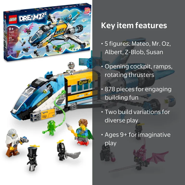 LEGO DREAMZzz Mr. Oz's Spacebus 71460 Building Set, Spaceship Toy