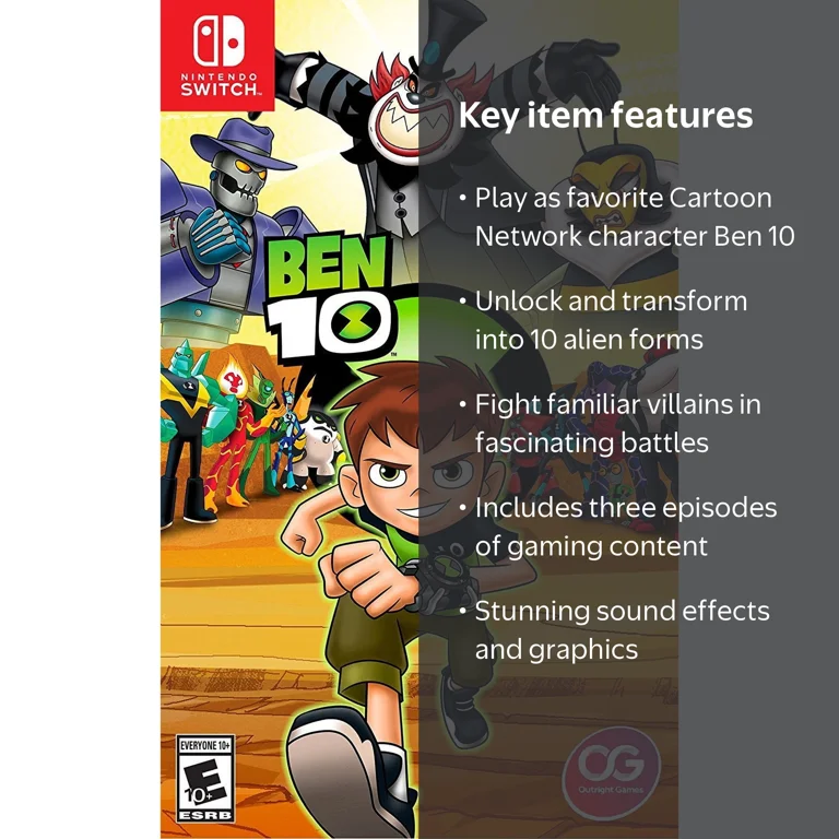 Nintendo, Ben 10, Nintendo Switch Edition, Alien Transformation