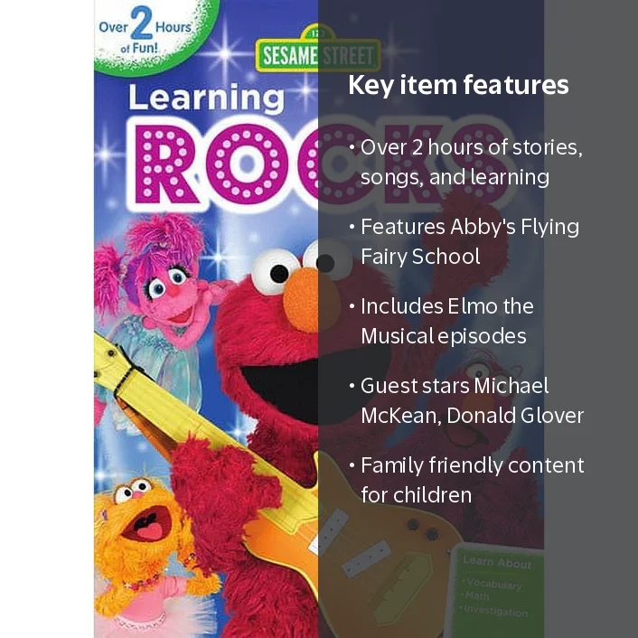 Sesame Street: Learning Rocks (DVD), Family, Shout! Factory